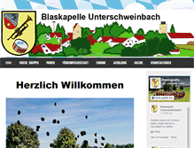 Tablet Screenshot of blaskapelle-usb.de